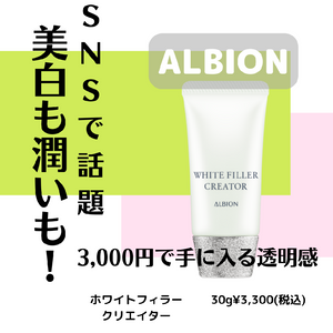 【アルビオン】3,000円で手に入る透明感🧖🏻‍♀️